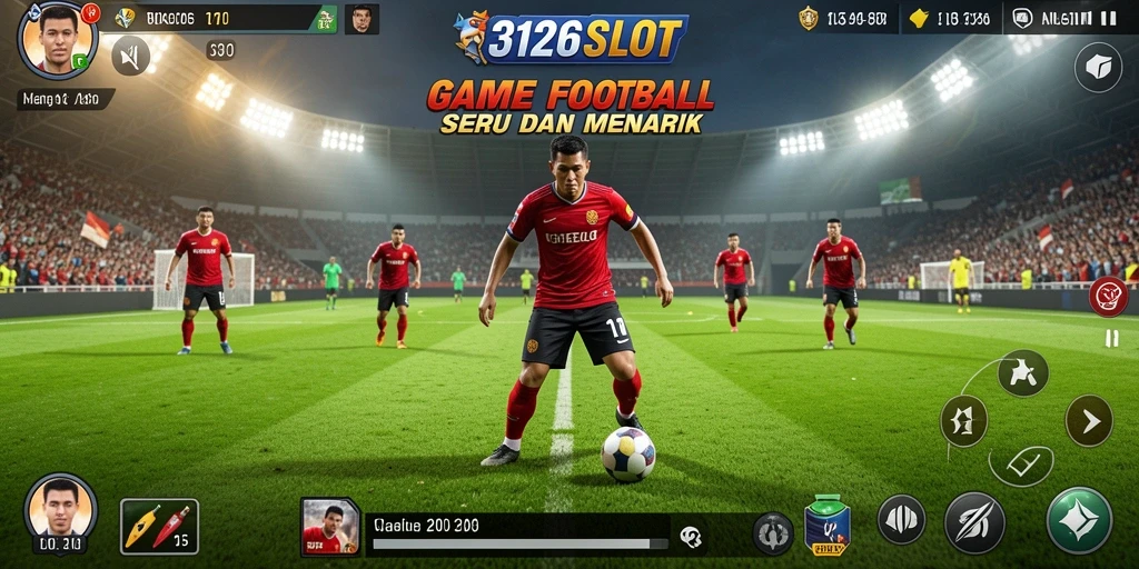 Screenshot utama 3126SLOT yang menampilkan aksi di lapangan Football.