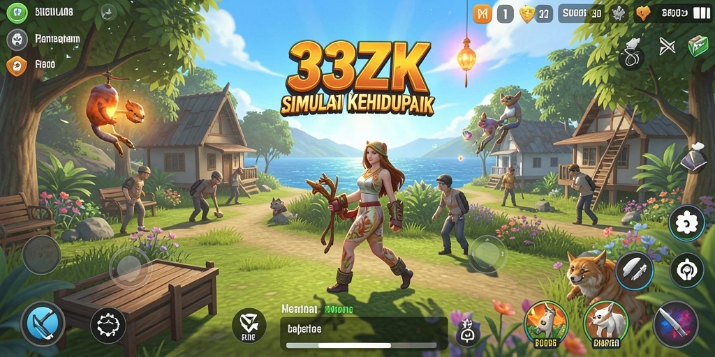 Gameplay menarik dari 33ZK menunjukkan simulasi kehidupan yang seru.