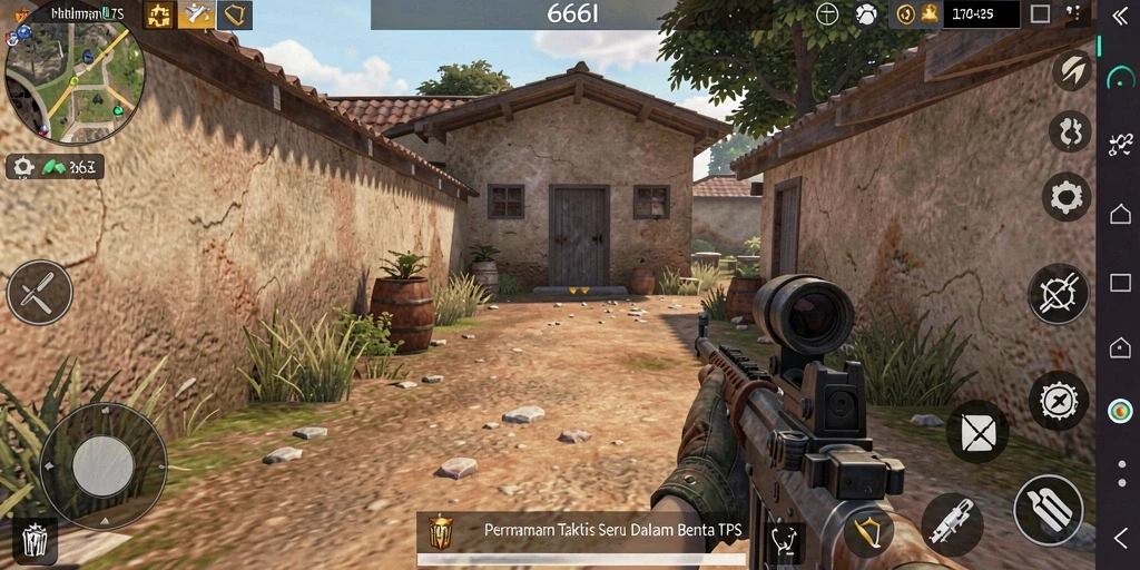 Tangkapan layar game TPS 666I menampilkan aksi seru dan taktis.