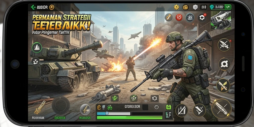Tangkapan layar gameplay strategi 888IDR yang mendebarkan.