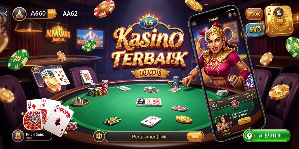 Tangkapan layar utama <strong>AA62</strong> menunjukkan gameplay kasino yang menarik dan interaktif.