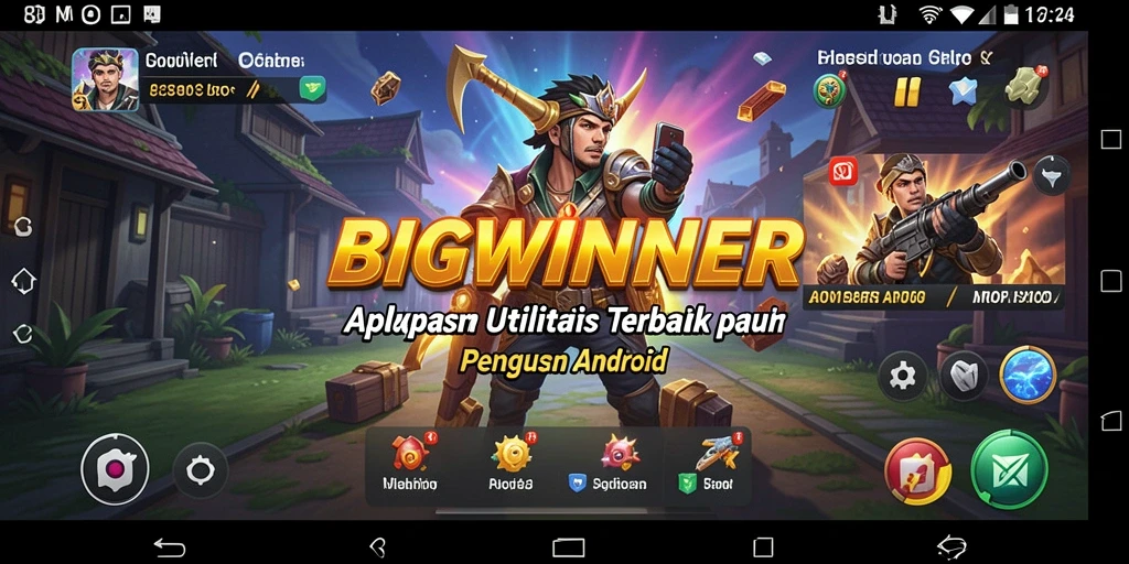 Tampilan antarmuka aplikasi BIGWINNER yang sederhana dan efektif.