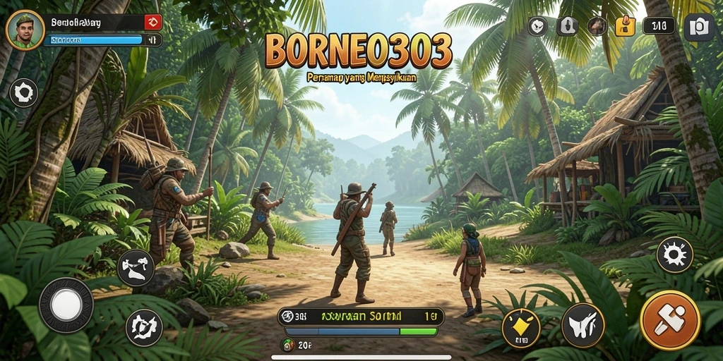 Tampilan screenshots gameplay menarik dari BORNEO303