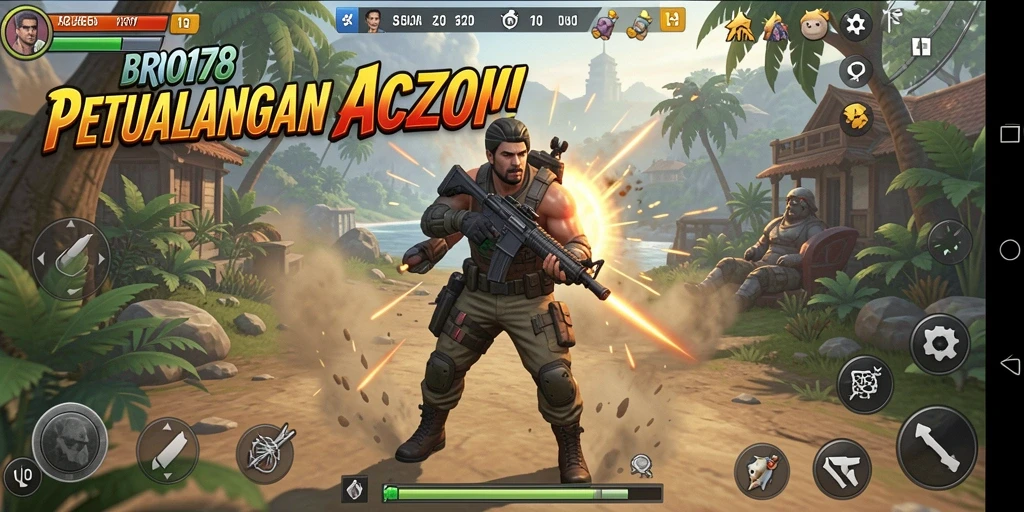Penangkapan layar menunjukkan aksi seru dalam gameplay ARPG BRO178.