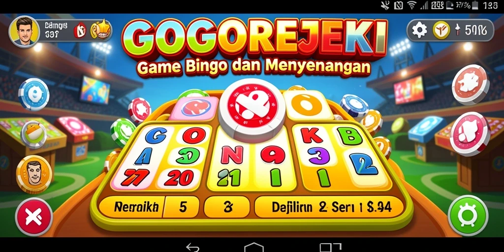 Tampilan antarmuka gameplay bingo yang menarik di GOGOREJEKI.