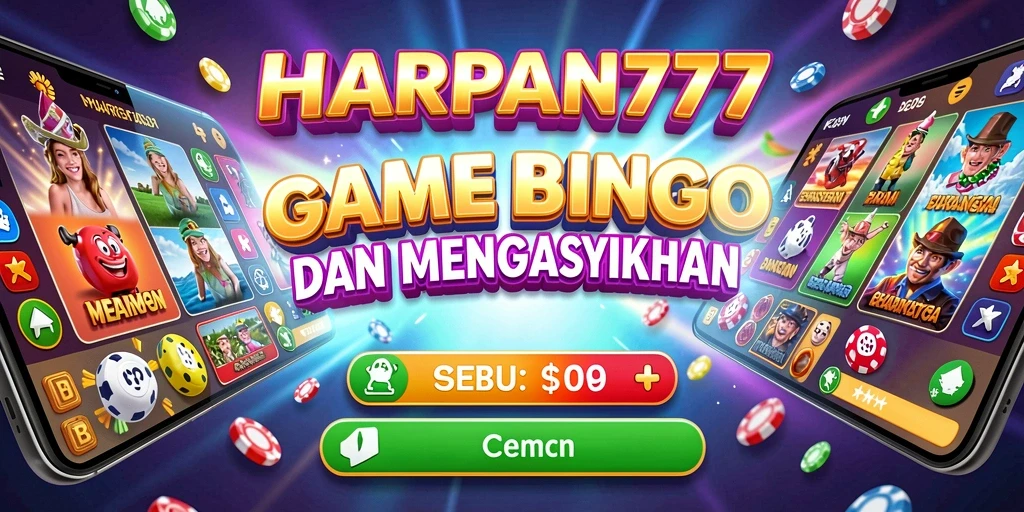 Tampilan gameplay seru di HARAPAN777 dengan interaksi Bingo.