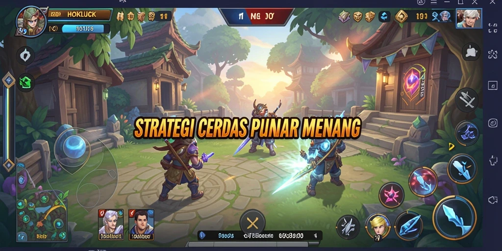 Tampilan gameplay menegangkan dari HOKILUCK dengan strategi yang intens.