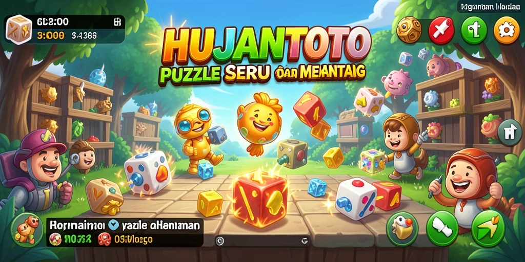 Tampilan gameplay seru di HUJANTOTO menantang dan menarik.