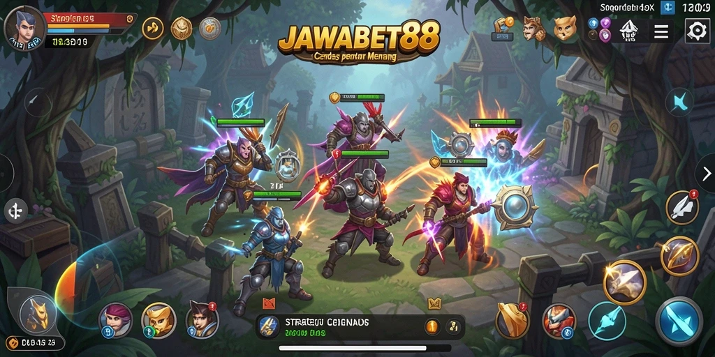 Screenshot JAWABET88 menampilkan aksi strategi yang mendebarkan.