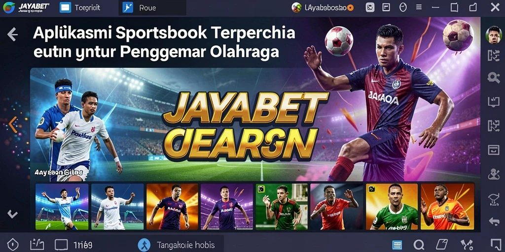 Tampilan antarmuka JAYABET saat melakukan taruhan olahraga.