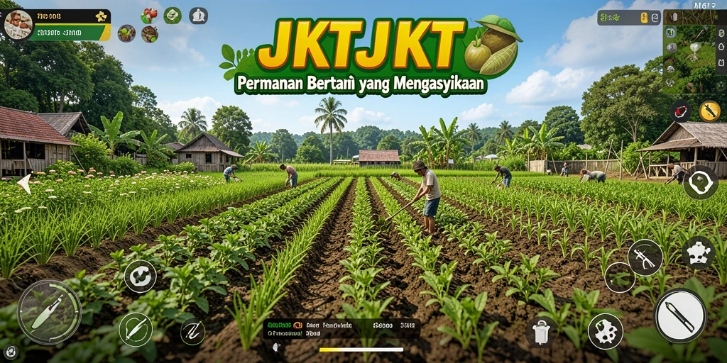 Gameplay menarik dengan berbagai aktivitas bertani yang seru.
