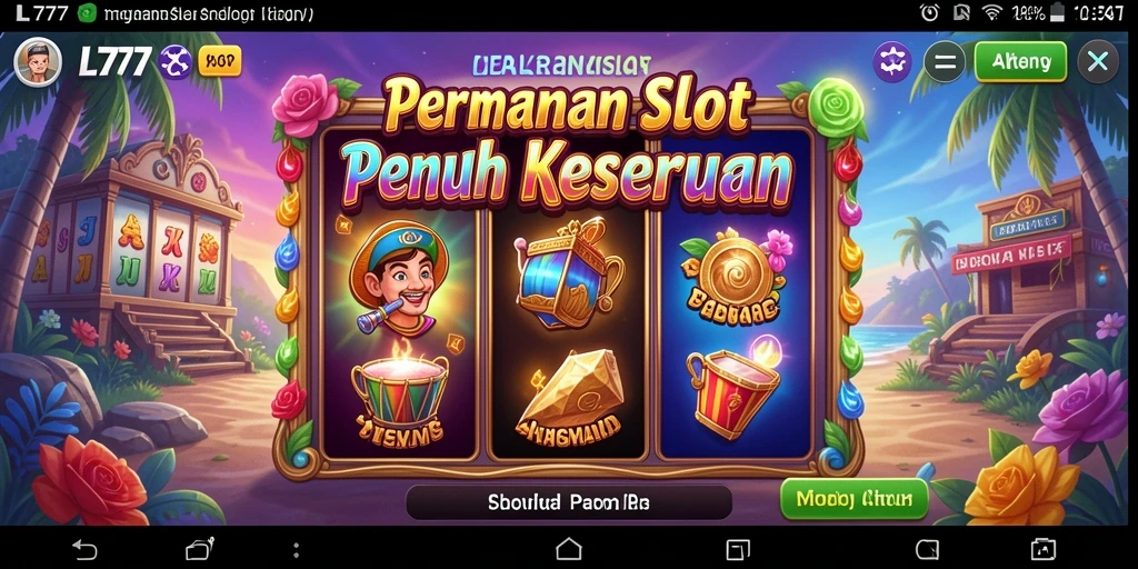 Screenshot gameplay L777 menunjukkan keseruan dalam bermain slot.