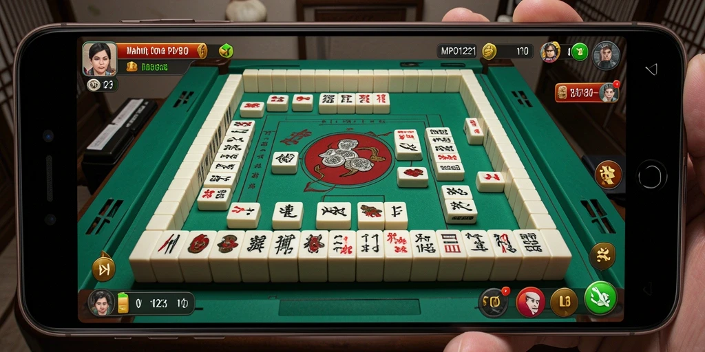 Screenshot MPO1221 menampilkan aksi seru permainan Mahjong.
