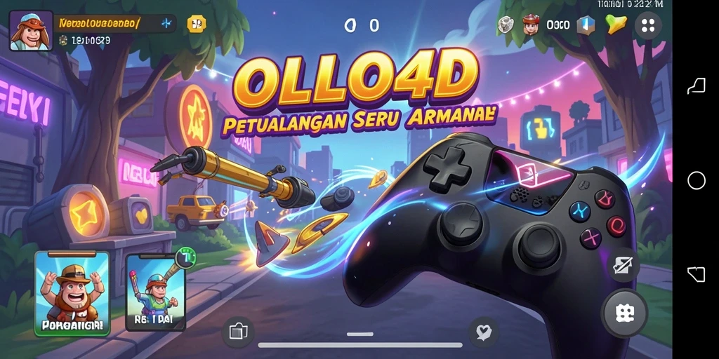 Gameplay menegangkan dalam OLLO4D yang menguji kecepatan dan strategi.