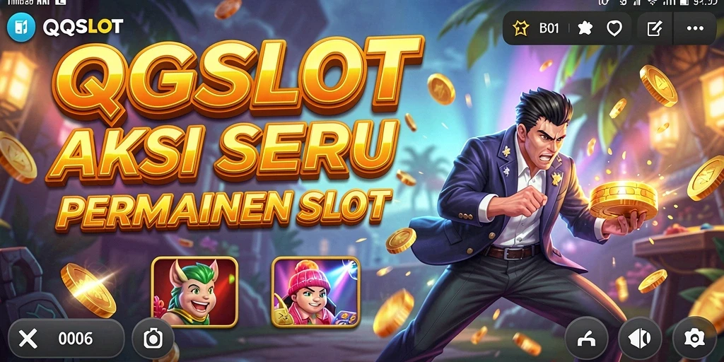 Tangkapan layar menampilkan gameplay mendebarkan QQSLOT.