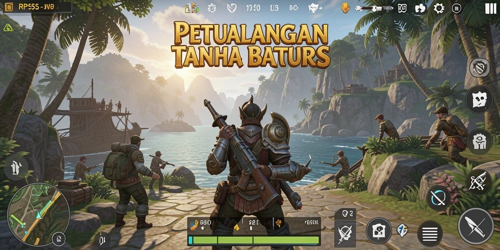 Tampilan menawan dari gameplay RP55 di dunia terbuka.