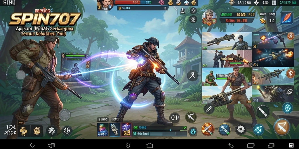 Screenshot SPIN707 menampilkan antarmuka aplikasi yang intuitif dan fungsional.