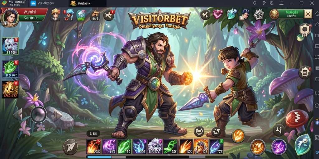 Tampilan screenshot utama VISITORBET dengan aksi RPG yang seru.
